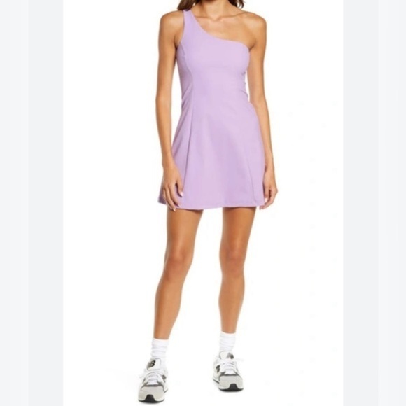 Outdoor Voices One Shoulder Exercise Dress Women’s Size Small Workout Purple - Picture 1 of 10